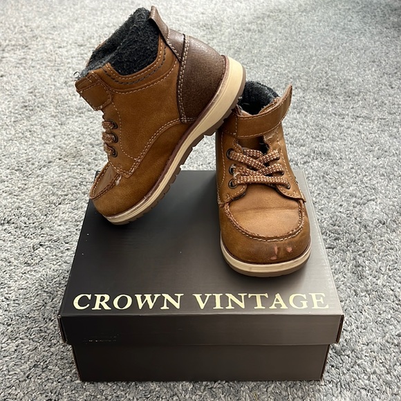 Crown Vintage Other - 3/$15 Crown Vintage | Lil’ Chase Boots in Chestnut for Toddler Boys